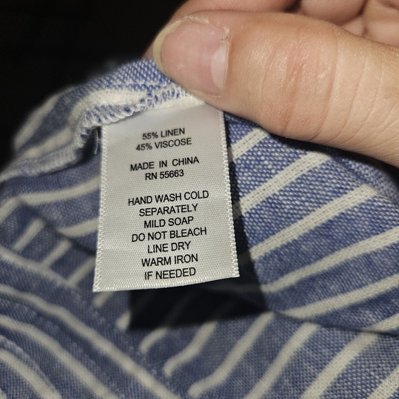 For Cynthia Linen Blend Shift Dress Size Medium - Picture 7 of 7